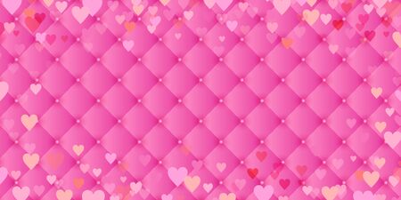 Valentine heart skin pink backgroundのイラスト素材