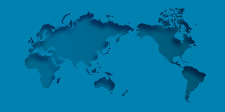 World map continent country background