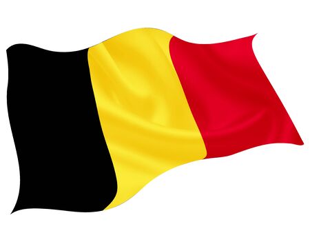 Belgium national flag world iconのイラスト素材