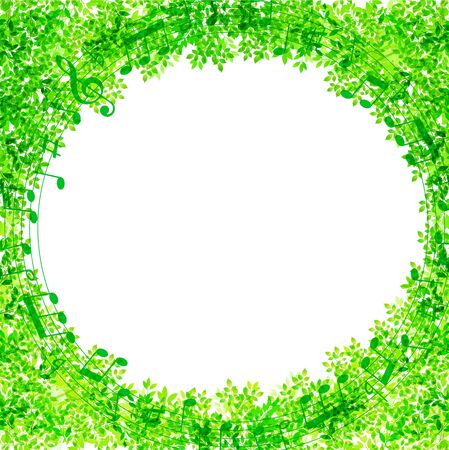 Fresh green leaves leaf green plant backgroundのイラスト素材