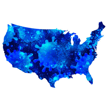 America Corona virus repel iconのイラスト素材
