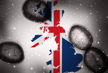 United Kingdom Coronavirus Bacteria World Background