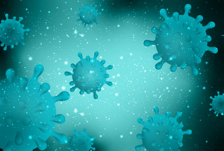 Corona virus world spread background
