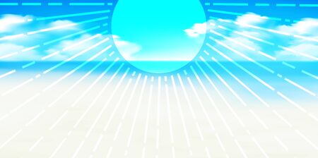 Sea summer sea beach backgroundのイラスト素材