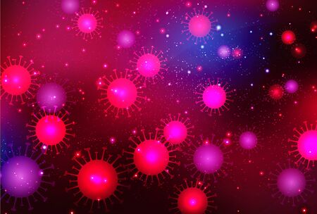 Corona virus world fashion backgroundのイラスト素材