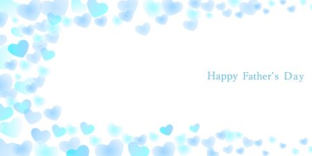 Father's day heart pattern backgroundのイラスト素材