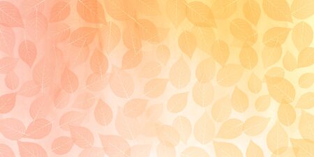 Autumn leaves Japanese paper watercolor backgroundのイラスト素材