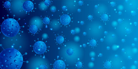 Corona virus fashion world background