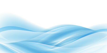 Wave sea curve blue backgroundのイラスト素材