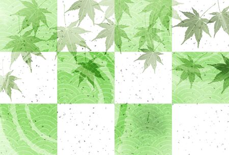 Maple summer hot summer backgroundのイラスト素材