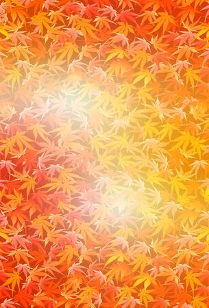 Autumn leaves maple autumn backgroundのイラスト素材