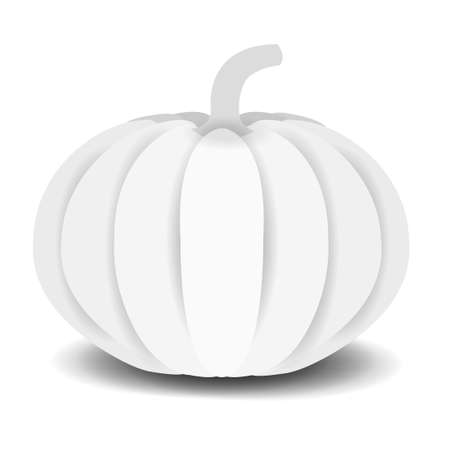 Halloween pumpkin on whiteのイラスト素材