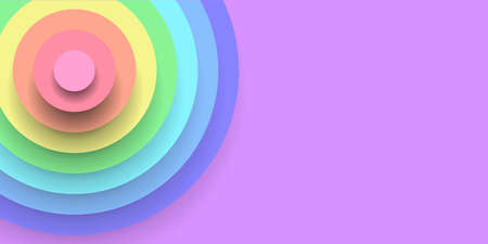 Circle Colorful Three-dimensional texture backgroundのイラスト素材