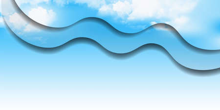 Sky blue sky landscape backgroundのイラスト素材