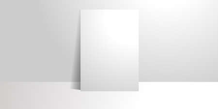 Three-dimensional Silhouette whiteboard space backgroundのイラスト素材