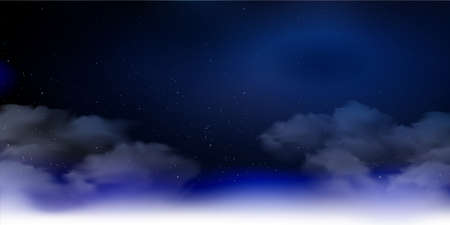 Night sky Halloween scenery backgroundのイラスト素材