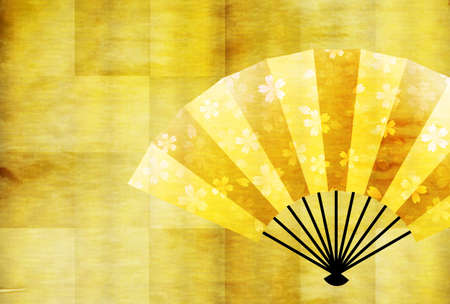 Japanese pattern New Year's card cherry blossom backgroundのイラスト素材