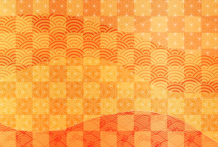 Japanese pattern autumn pattern backgroundのイラスト素材