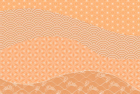 Japanese pattern autumn pattern backgroundのイラスト素材
