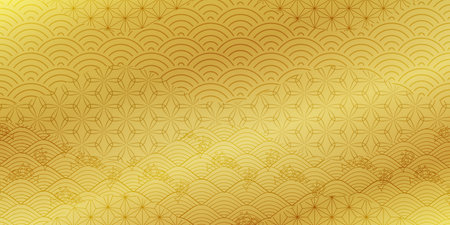 Japanese pattern New Year's card pattern backgroundのイラスト素材