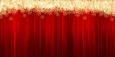 Christmas snow winter watercolor backgroundのイラスト素材