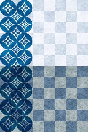 Japanese pattern New Year's card pattern backgroundのイラスト素材