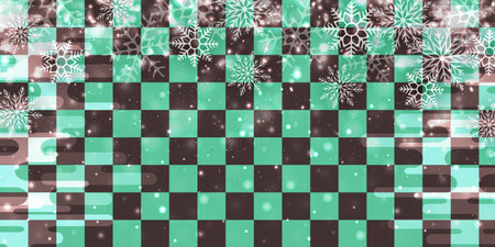Christmas snow winter watercolor backgroundのイラスト素材