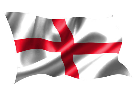 England national flag silk iconのイラスト素材