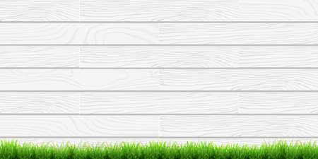 Grass wood grain wall backgroundのイラスト素材