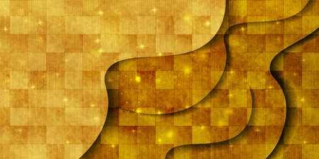 Wave Japanese paper summer backgroundのイラスト素材