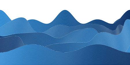 Wave sea summer greetings backgroundのイラスト素材