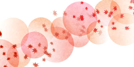 Autumn leaves maple autumn backgroundのイラスト素材