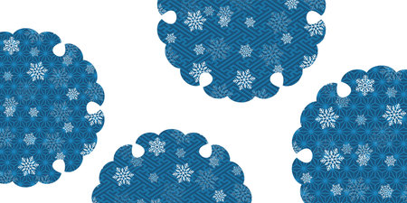 Christmas snow winter Japanese paper background
