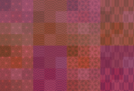 Japanese pattern Japanese paper backgroundのイラスト素材