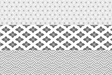 Japanese pattern Japanese paper backgroundのイラスト素材