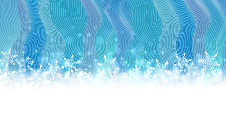 Snow Christmas winter watercolor backgroundのイラスト素材