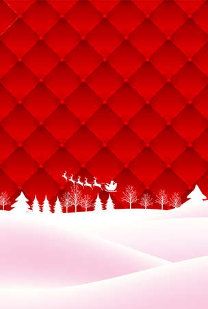 Snow Christmas winter watercolor backgroundのイラスト素材