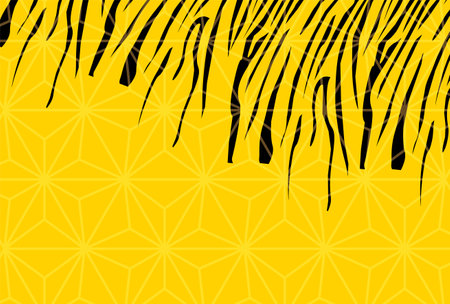 Tiger New Year's card Tiger pattern backgroundのイラスト素材