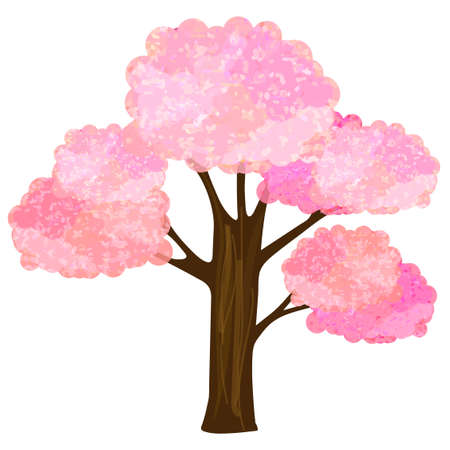 Cherry blossoms spring flower iconのイラスト素材