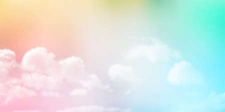 Sky cloud landscape colorful backgroundのイラスト素材