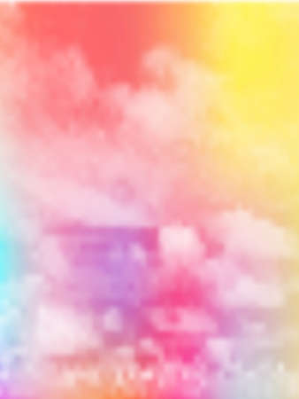 Sky colorful clouds landscape backgroundのイラスト素材