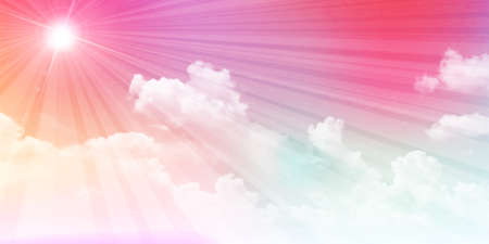 Sky colorful clouds landscape backgroundのイラスト素材