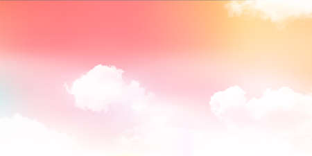 Sky colorful clouds landscape backgroundのイラスト素材