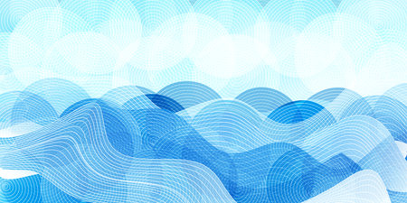 Sea wave Japanese pattern background
