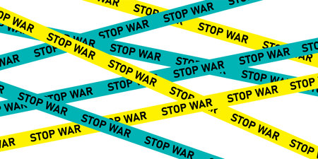 Ukraine National flag war backgroundのイラスト素材