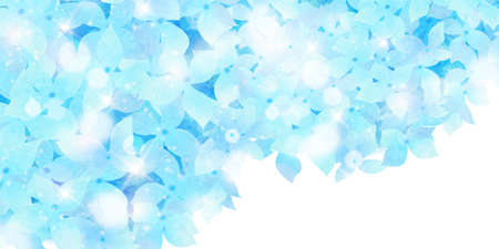 Hydrangea rainy season flower backgroundのイラスト素材