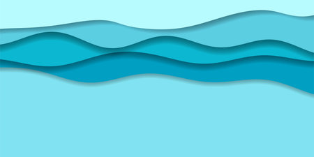 Sea wave curve Japanese paper background
