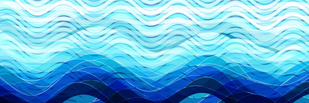 Wave sea Japanese pattern background