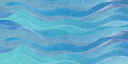 Wave sea Japanese pattern background