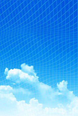 Sky technology cloud landscape backgroundのイラスト素材